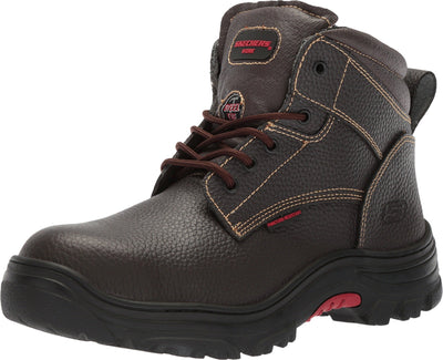 Skechers Men's Burgin-Tarlac Industrial Boot, Brown, 10