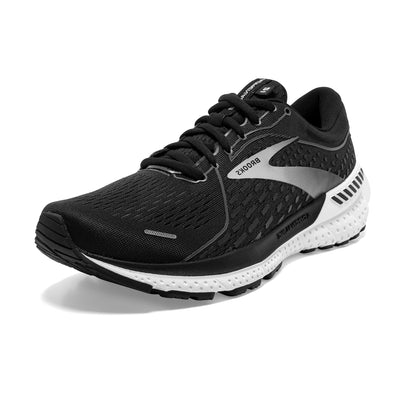 Brooks Women's Adrenaline GTS 21 Supportive Running Shoe - Black Pearl/White - 13 Wide