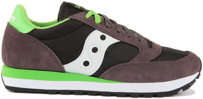 Saucony Men's Jazz Original S2044-619, Grey/Lime, 8