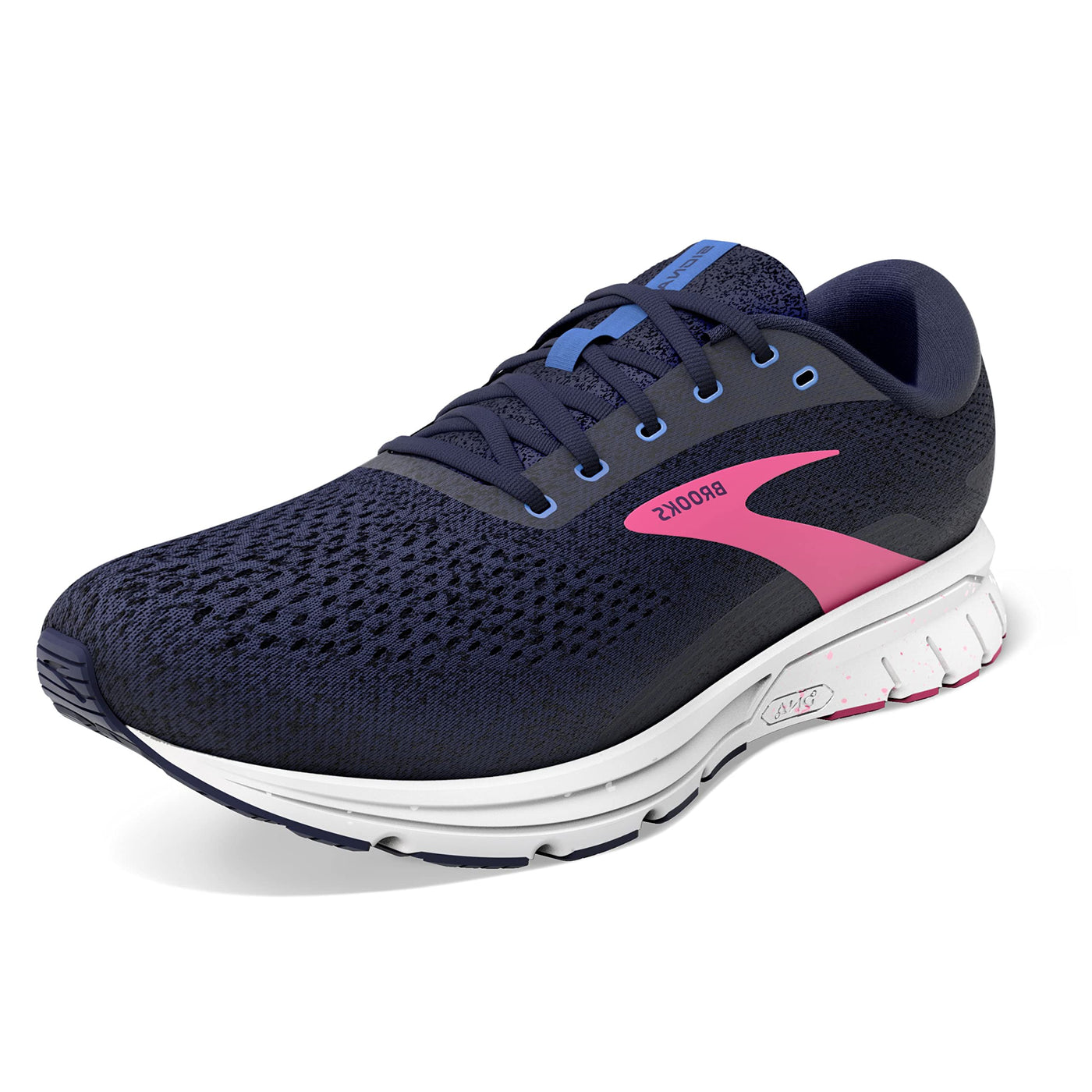 Brooks Women's Signal 3 Running Shoe - Peacoat/Amparo Blue/Pink - 8.5 Medium