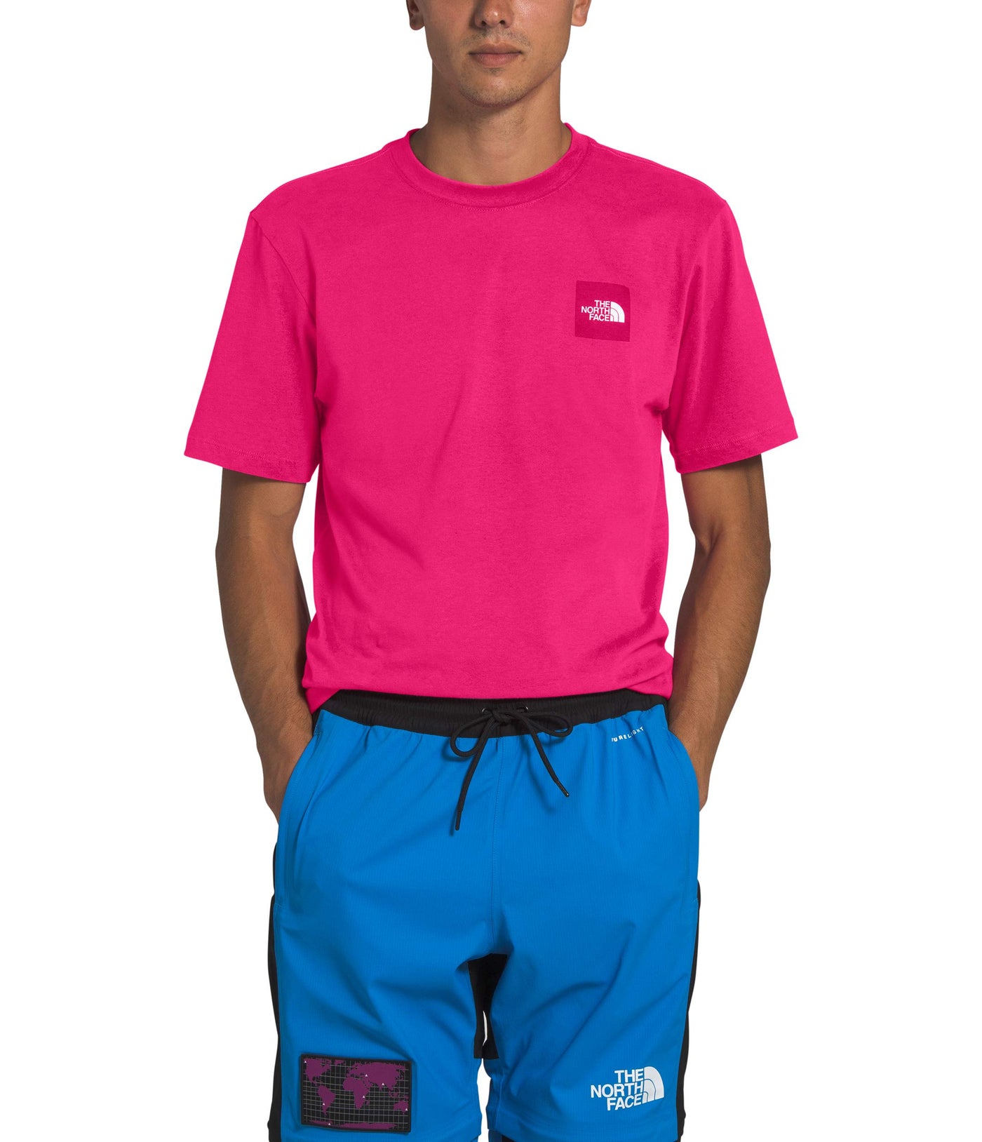 THE NORTH FACE Men's S/S Red Box Tee, Mr. Pink, XL