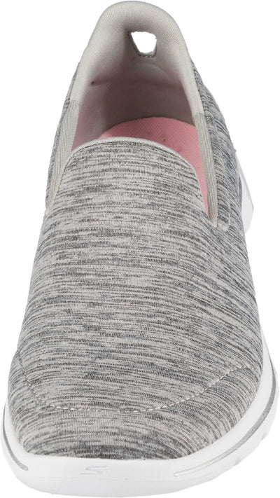 Skechers Women's Go Walk 5 Honor Sneaker, Grey, 10