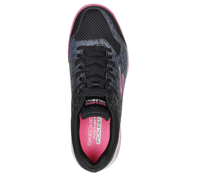 Skechers Women's Go Train Arch Fit Viper Court-Pickleball Sneaker 5 Black/Pink