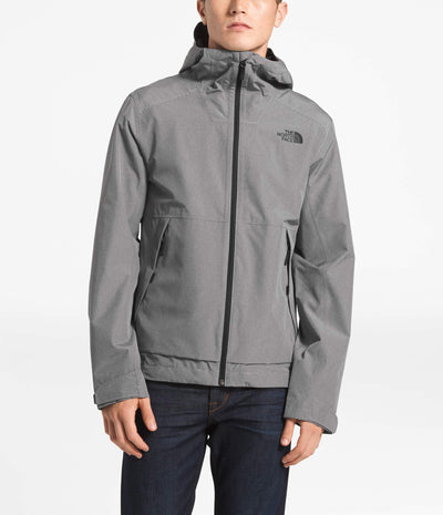 THE NORTH FACE Men's Millerton Waterproof Rain Jacket, TNF Medium Grey Heather, Medium