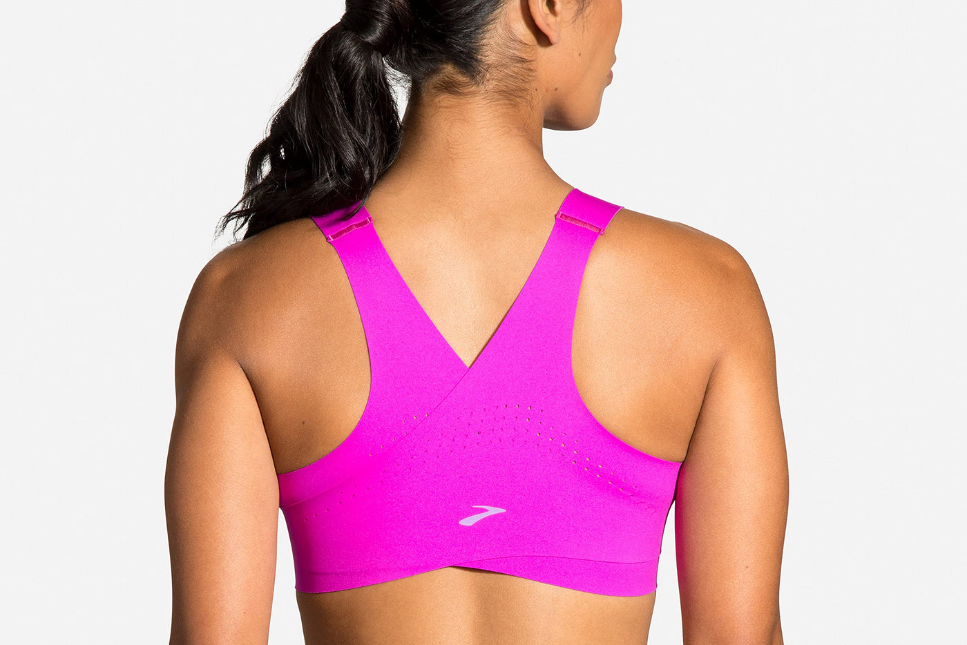 Brooks Dare Crossback Women’s Run Bra for High Impact Running, Workouts and Sports with Maximum Support 32C/D Magenta/Heliotrope