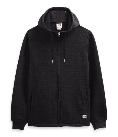 THE NORTH FACE Longs Peak Quilted Full Zip Hoodie Tnf Black Heather LG