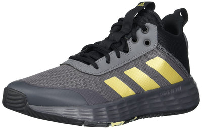 adidas Men's Ownthegame Basketball Shoe 10 Grey Five/Matte Gold/Core Black