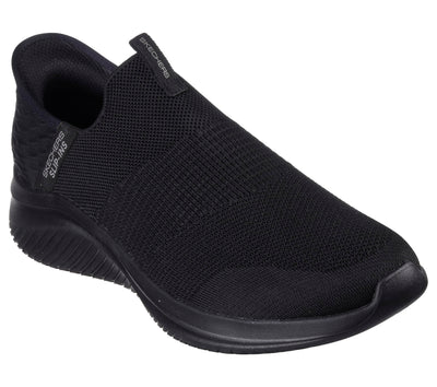 Skechers Men's Ultra Flex 3.0 Smooth Step Hands Free Slip-ins Sneaker, Black, 9.5