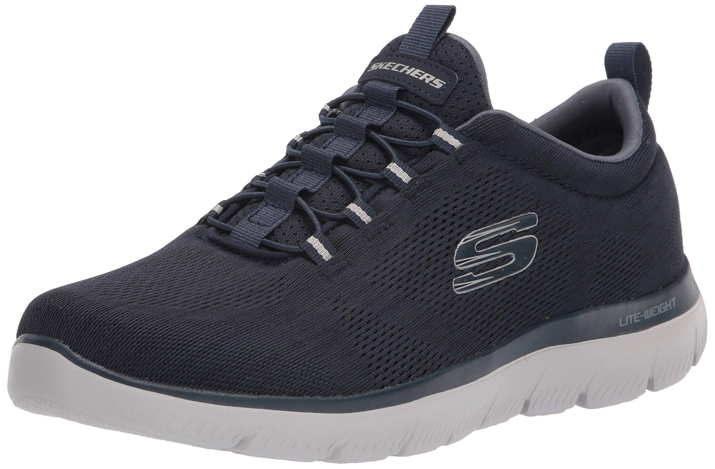 Skechers mens Skechers Men's Summits Louvin Loafer, Navy, 9.5 Wide US