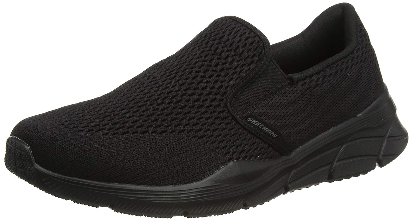 Skechers mens Slip-on Loafer, Black/Black, 14 US