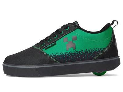 HEELYS Men's Pro 20 Minecraft Wheeled Heel Shoe 12 Black/Neon Green