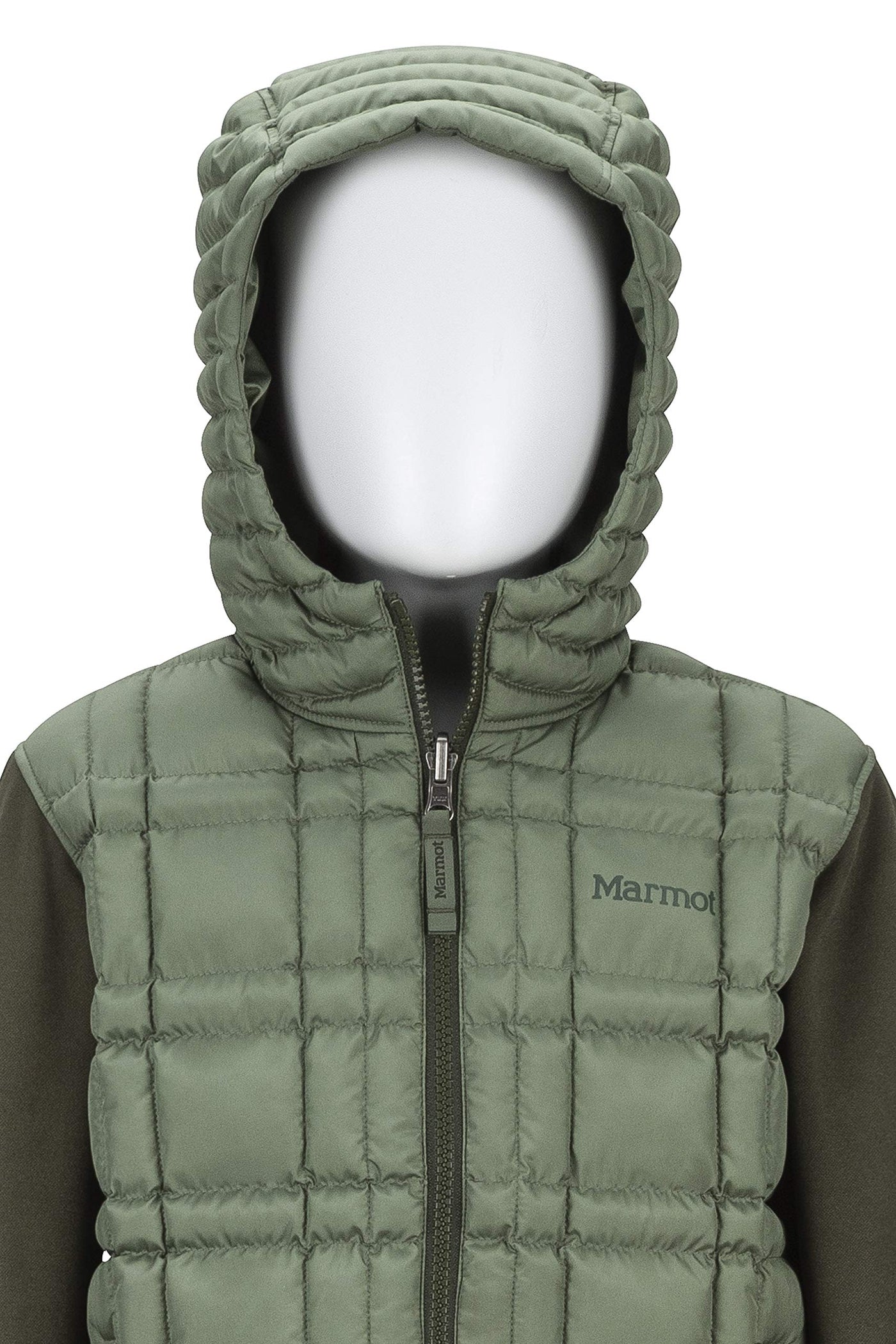 MARMOT Boy's Featherless Rev Hoody - Crocodile/Rosin Green - XS