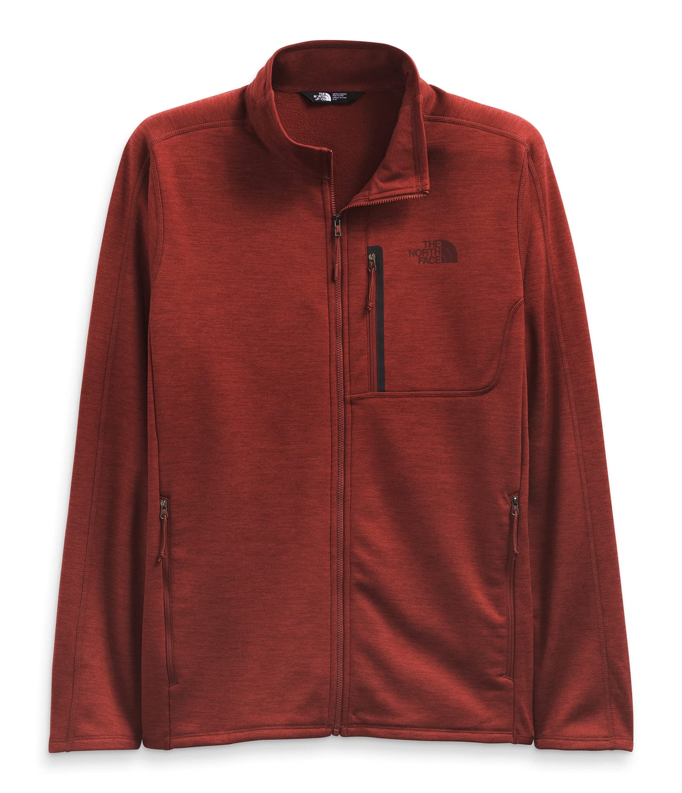 THE NORTH FACE Men's Canyonlands Full Zip, Brick House Red Heather, X-Large