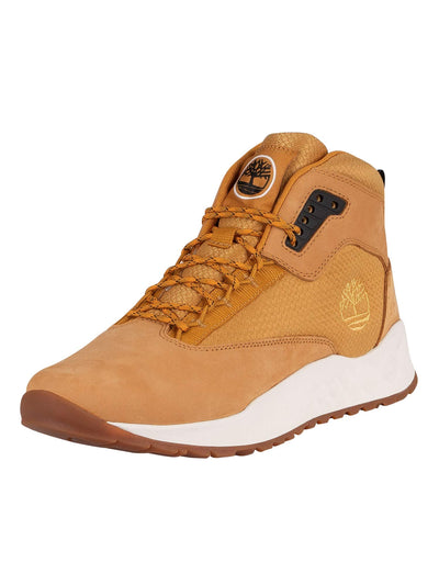 Timberland Mens Solar Wave Ankle Casual and Fashion Sneakers Tan 11.5 Medium (D)