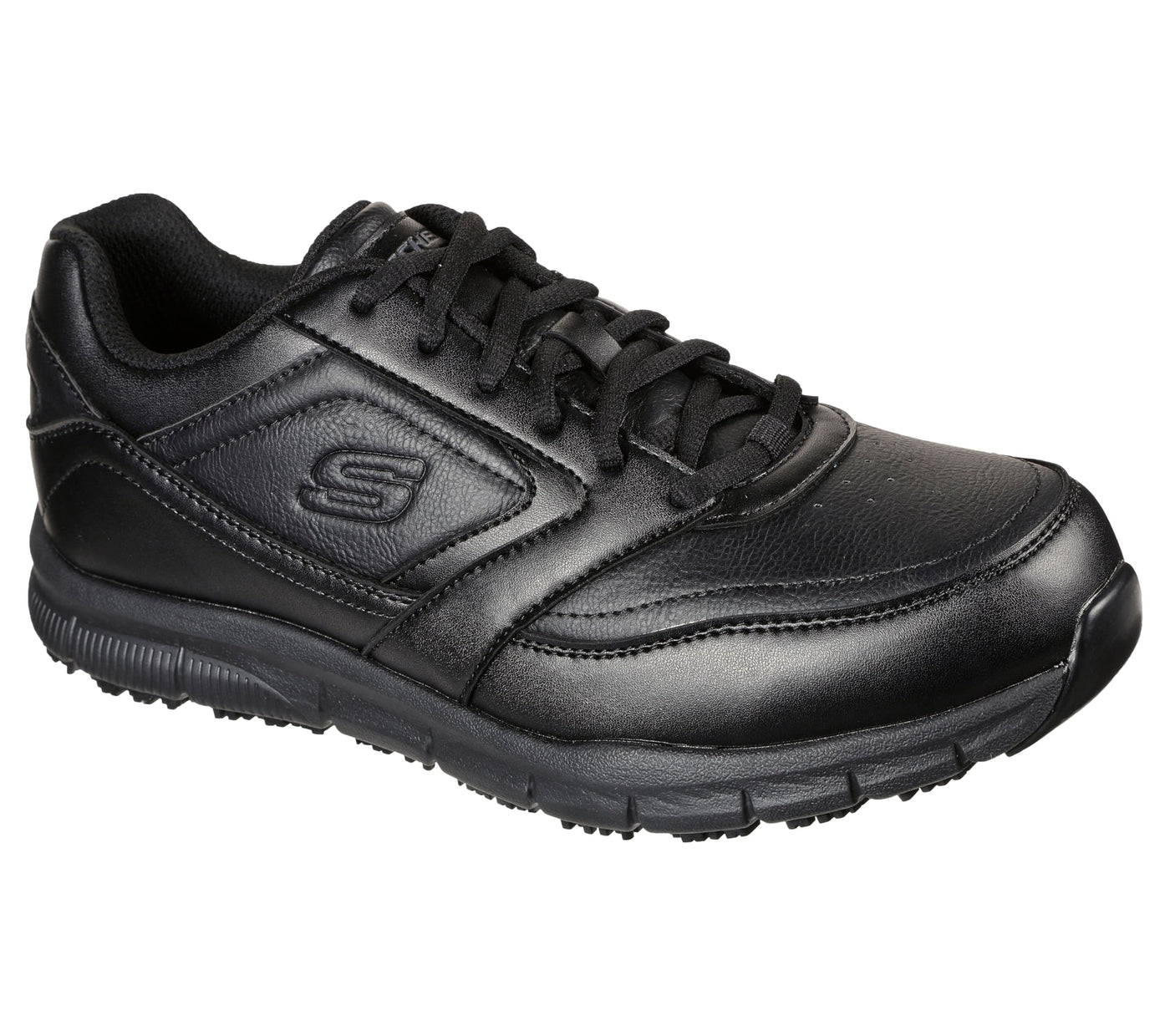 Skechers Men's Nampa Food Service Shoe, Black, 11