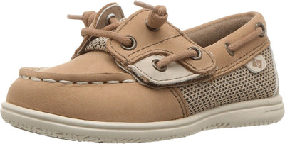 Sperry Unisex-Child Shoresider Jr Boat Shoe 10 Little Kid Linen/Oat