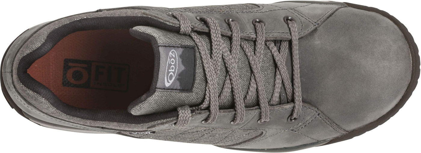 Oboz Mendenhall Low Canvas Hiking Shoes - Men's, 9 US, Medium, Gunmetal, 80701-Gunmetal-9-Medium