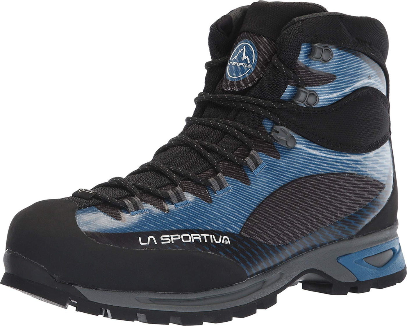 La Sportiva Mens Trango TRK GTX Mountaineering/Hiking Boot, Blue/Carbon, 8.5-9