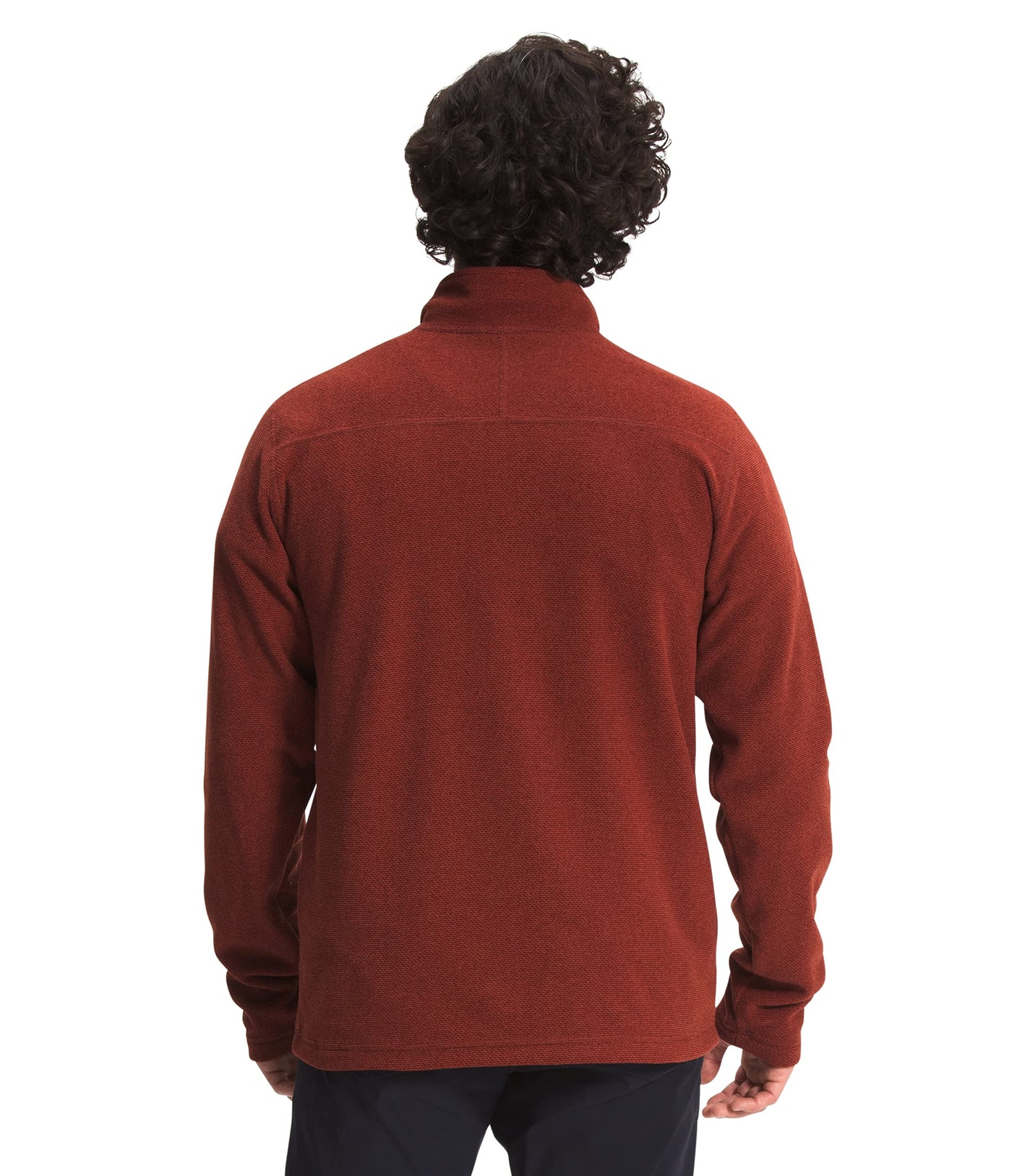 The North Face Men's Textured Cap Rock ¼ Zip Pullover Sweatshirt, Brick House Red, X-Large