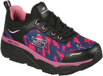 Skechers Work Rastip, Women's, Black/Multi, Soft Toe, Slip Resistant Athletic (8.5 M)