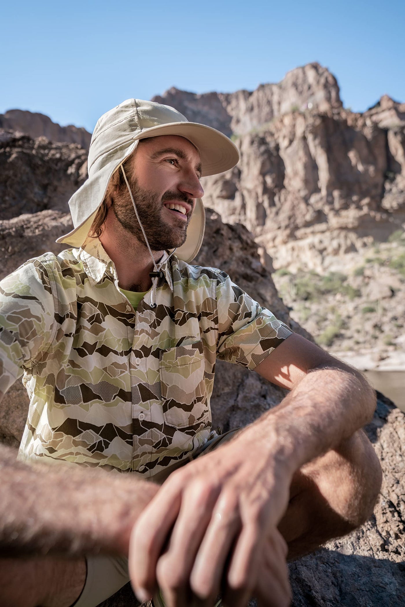 THE NORTH FACE Men's Baytrail Pattern Button-Down Short-Sleeve Shirt, Thyme Brushwood Camo Print, Small