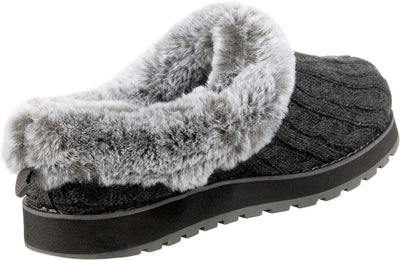 Skechers Bobs Keepsakes-Ice Angel Women's Slipper, 7 C/D US, Charcoal