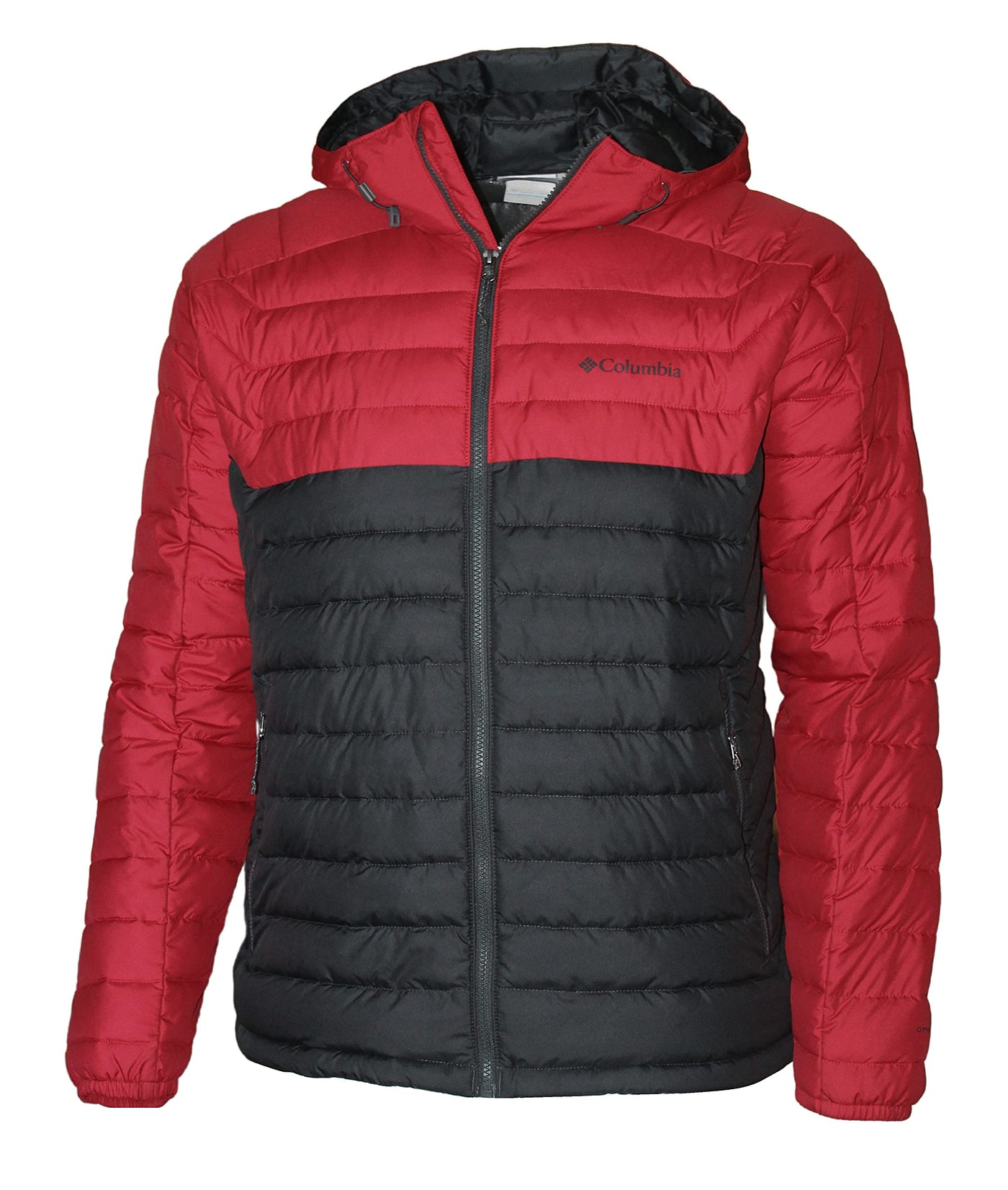 Columbia Men's White Out II Insulated Omni Heat Hooded Jacket (Red/Black/Black, XX-Large)