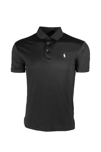 Polo Ralph Lauren Mens Performance Polo Shirts (X-Large, Black)