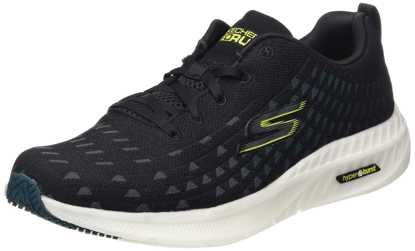 Skechers Men's Sneaker 10.5 Black Textile Blue Trim