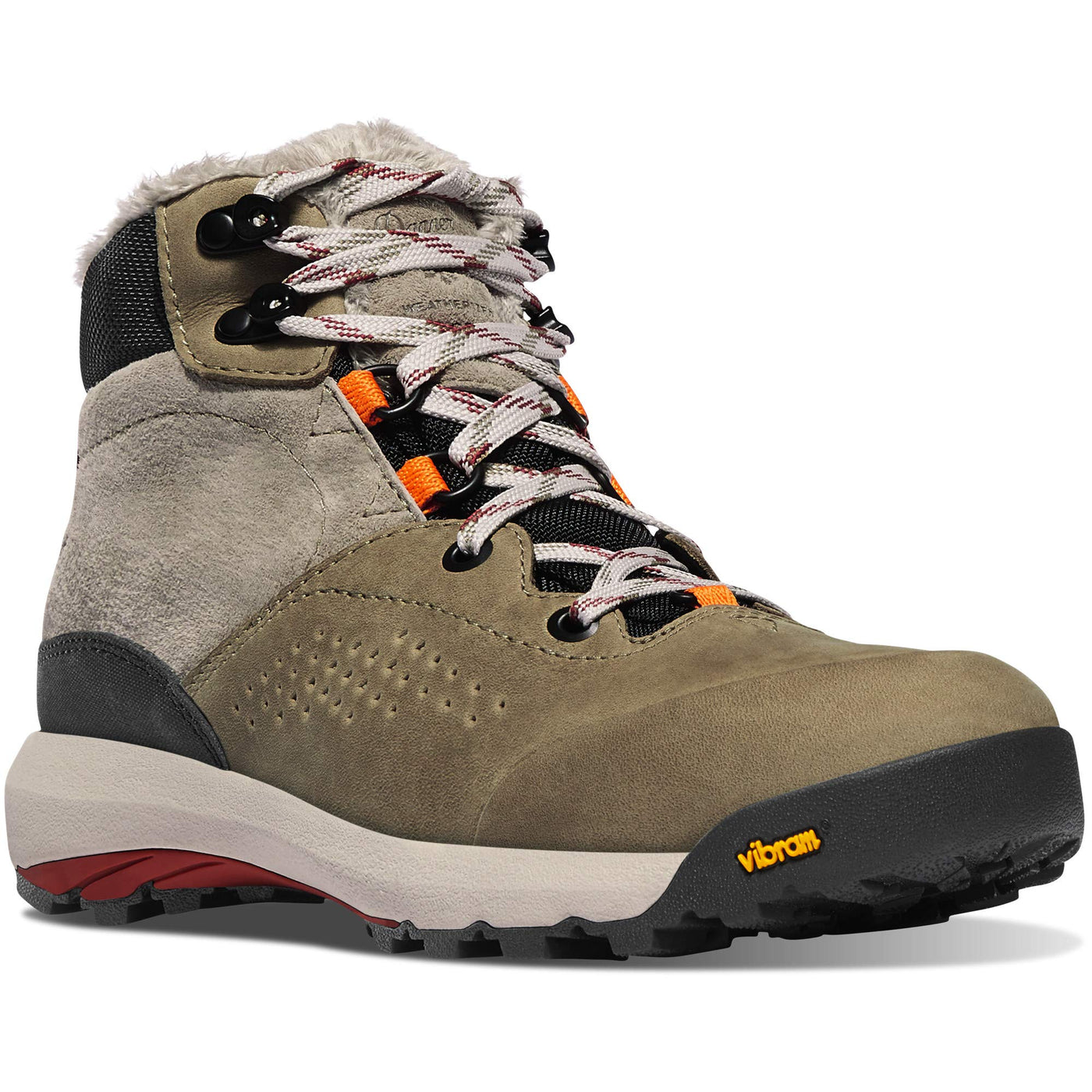 Danner 645719.5M Women's Inquire Mid Winter 5" Hazelwood/Tangerine/Red 9.5M