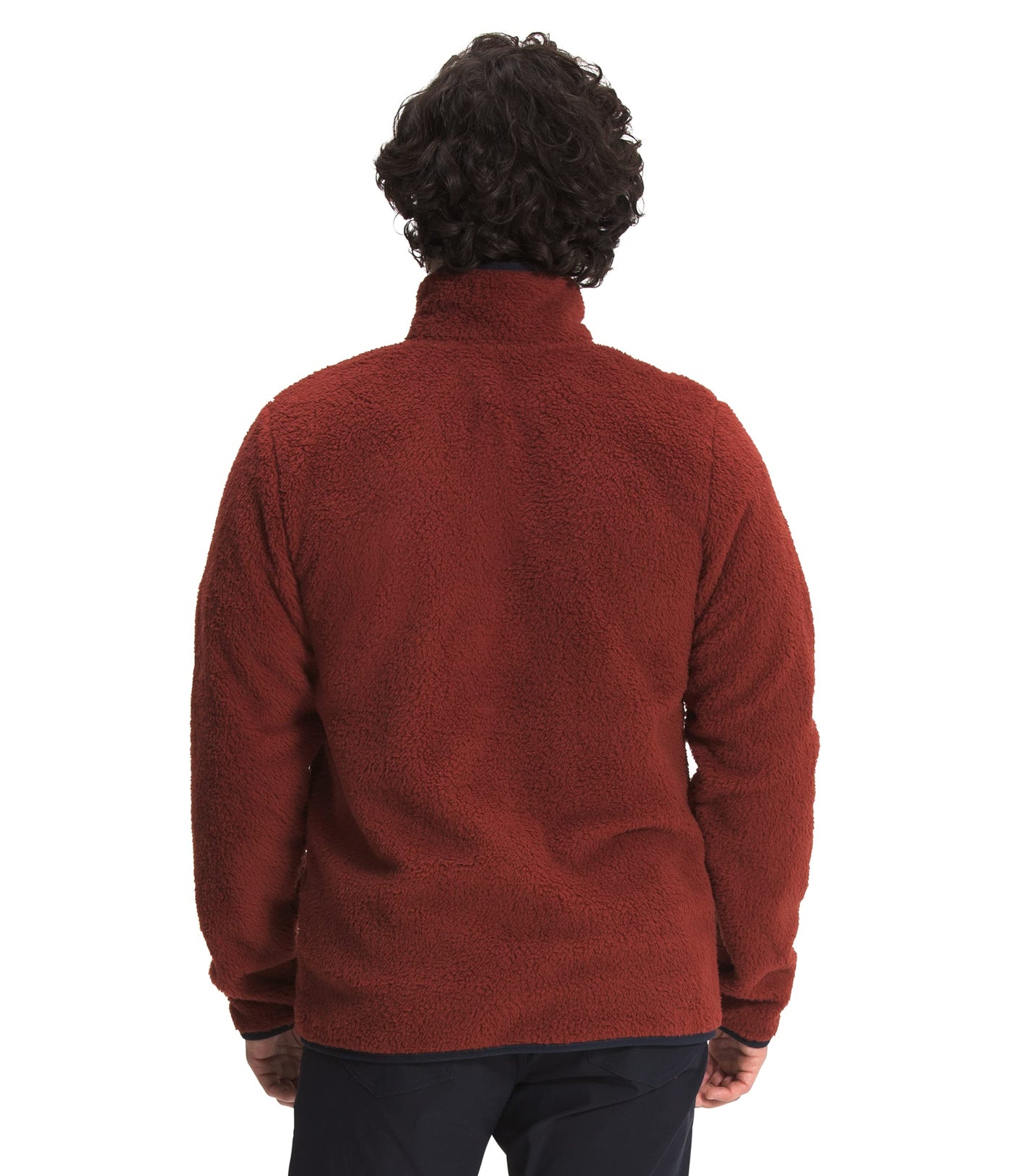 THE NORTH FACE Men's Dunraven Sherpa Full Zip, Brick House Red/Aviator Navy, M