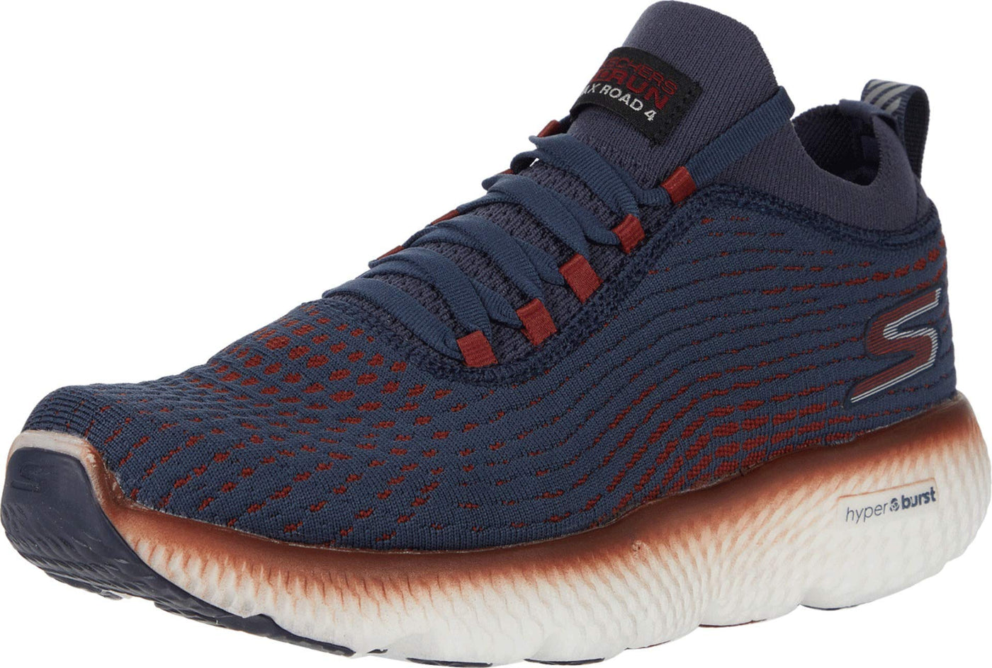 Skechers Men's Max Road 4 Sneaker 10.5 Medium Navy/Red