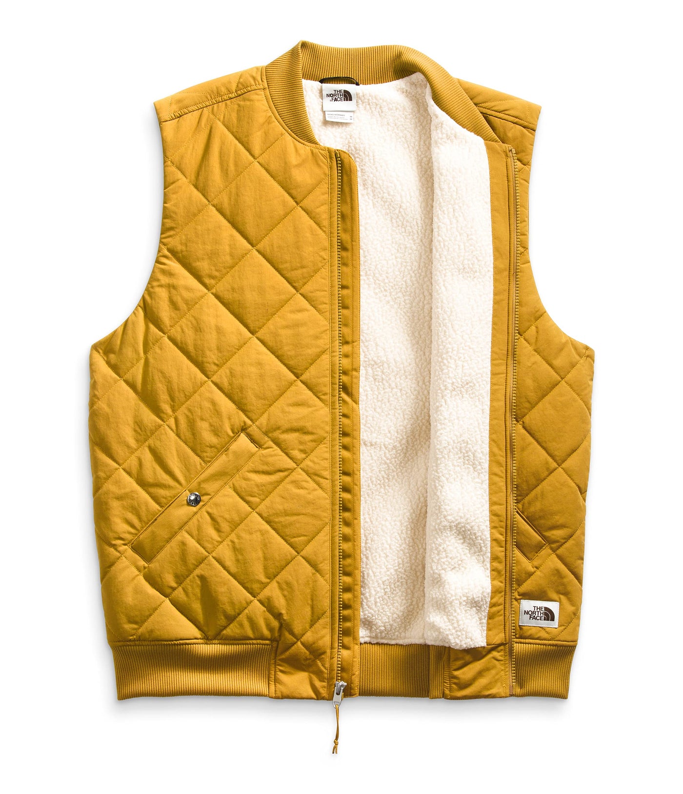 THE NORTH FACE Men's Cuchillo Insulated Vest, Arrowwood Yellow/Bleached Sand, M