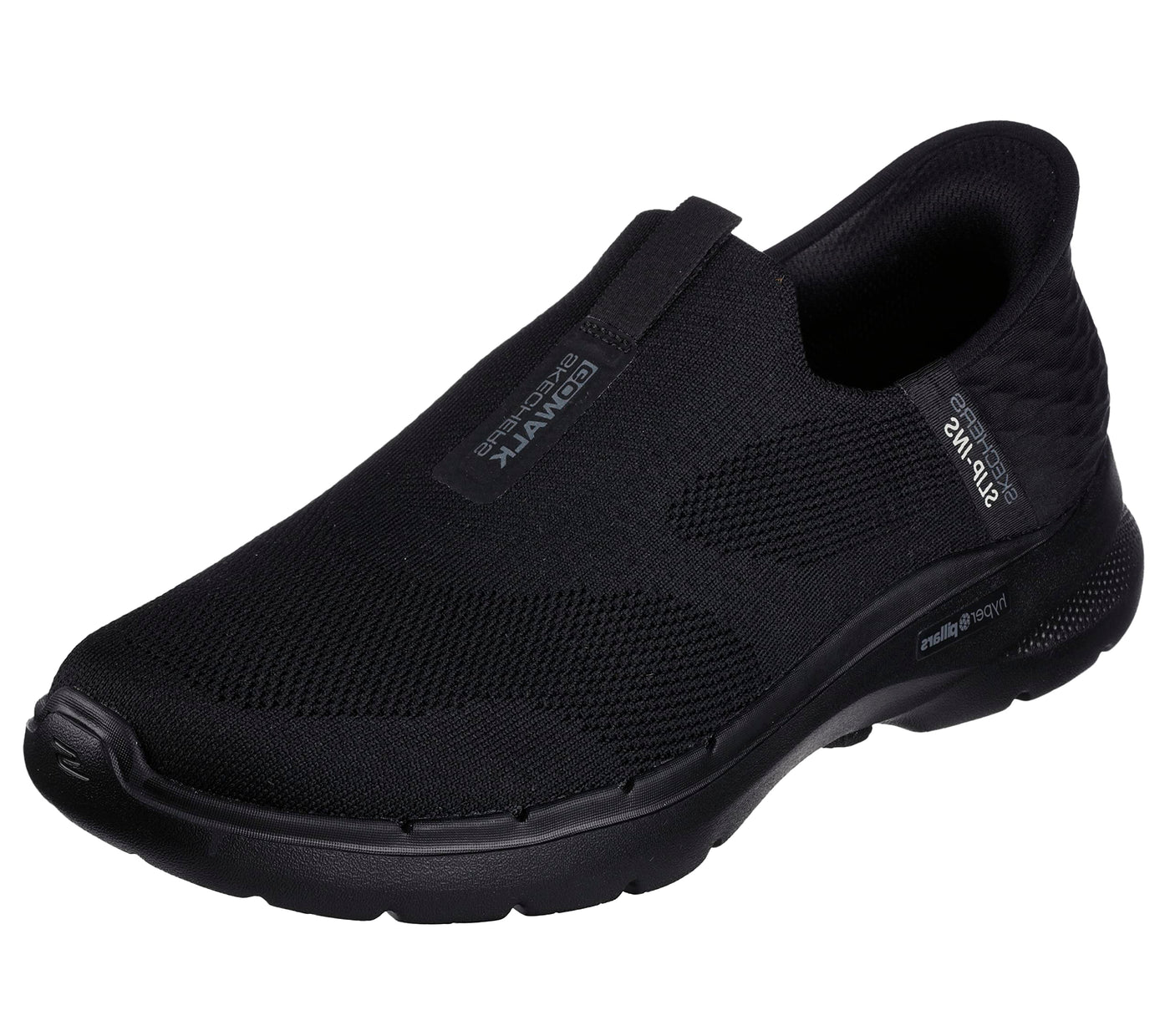 Skechers Men's Gowalk 6 Slip-Ins-Athletic Slip-On Walking Shoes | Casual Sneakers with Memory Foam, Black, 11 X-Wide