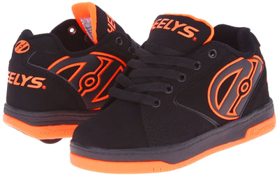 Heelys Kids Propel Skate Shoe, Black/Orange, 13 M US Little Kid