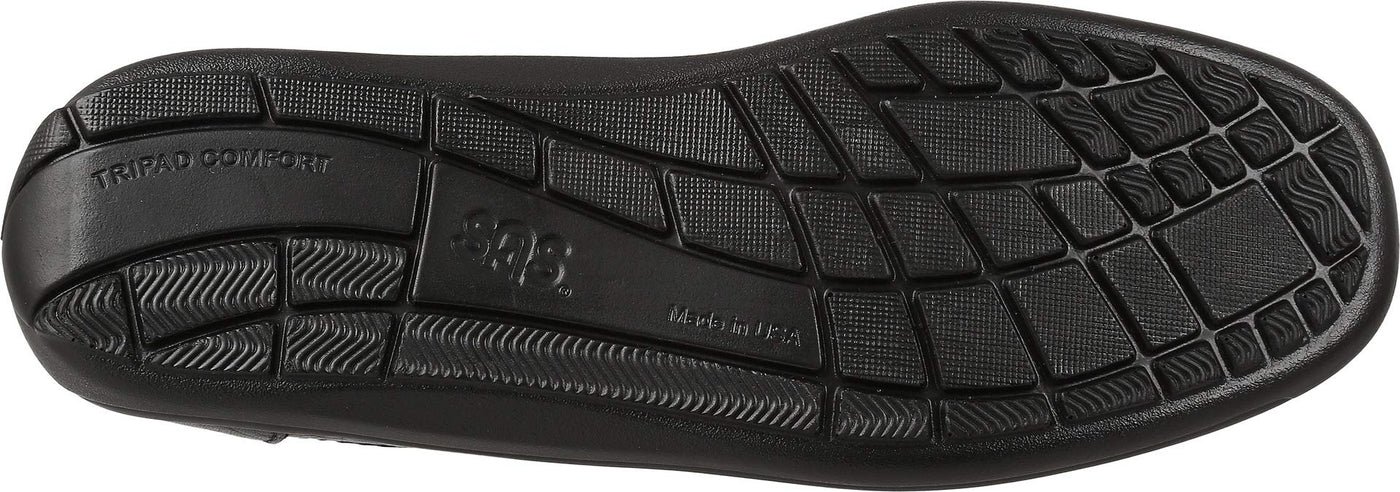 SAS® Weekend Slip-On Shoes for Men Flex™ Construction – Contoured Everbounce™ PU Footbed Black 9.5 W - Wide (E)