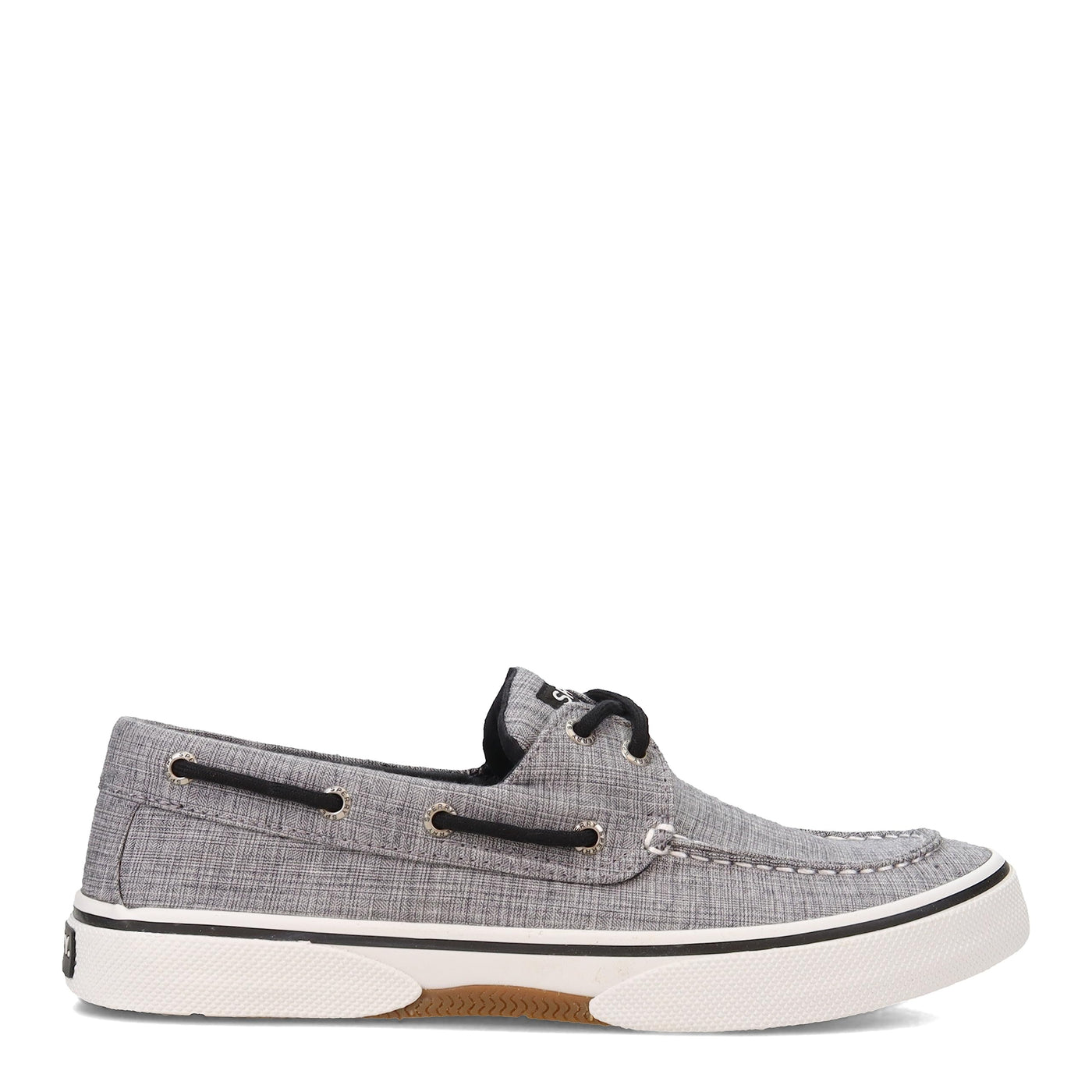 Sperry Men's Halyard 2-Eye Boat Shoe, Grey, 12 Wide