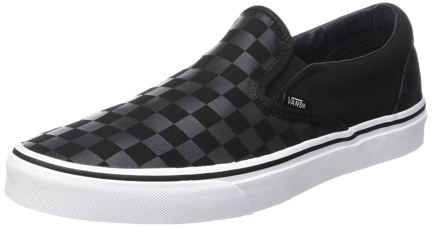 Vans Classic Slip-On Core Classics (Checkerboard) Black/Black Men's 14