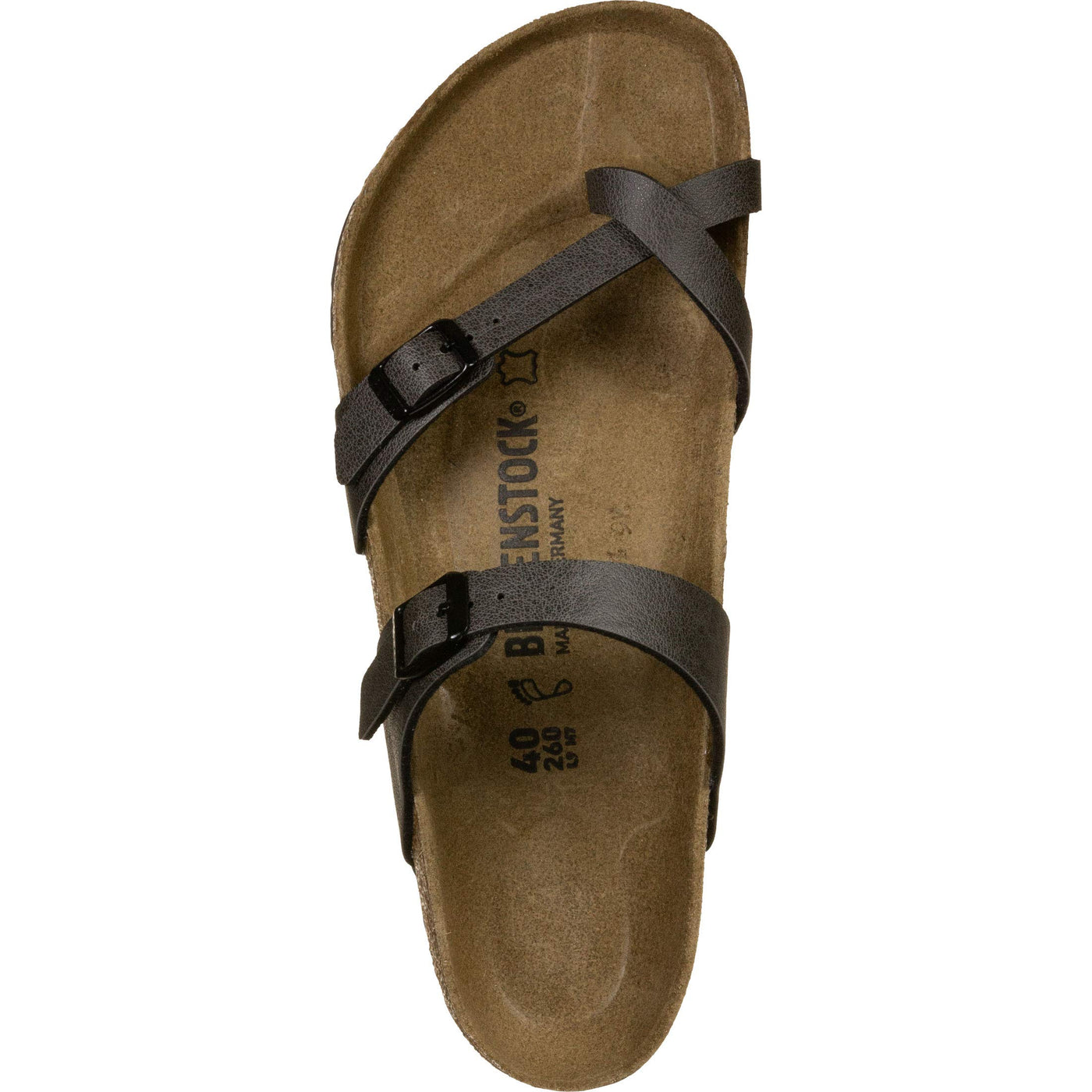 Birkenstock Womens Mayari Birko-Flor Flip Flop Summer Sandals - Anthracite -5-5.5