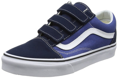 Vans Unisex U Old Skool V Sneaker, Blue(Dress Blues/True Navy(Suede/Canvas), 7.5 US Men