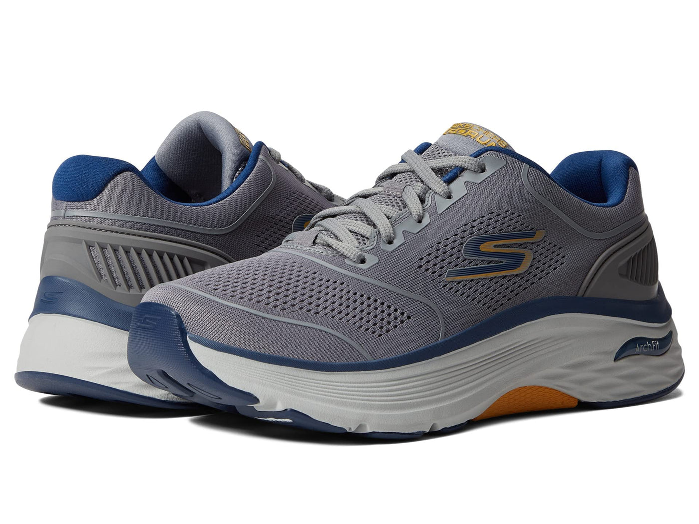 Skechers Max Cushioning Arch Fit - Switchboard Light Grey 11.5 D (M)