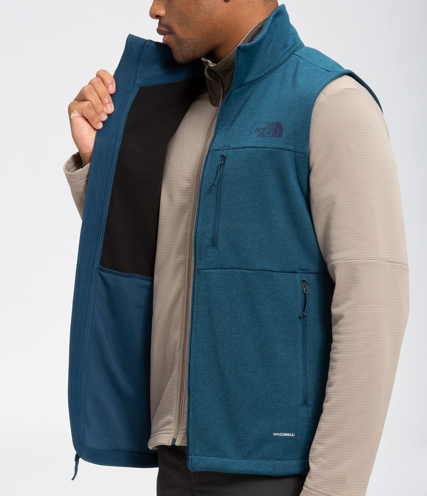 THE NORTH FACE Apex Canyonwall Eco Vest - Men's Monterey Blue Dark Heather X-Large