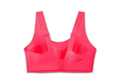 Brooks Dare Scoopback Women’s Run Bra for High Impact Running, Workouts and Sports with Maximum Support - Fluoro Pink - 38DD/E