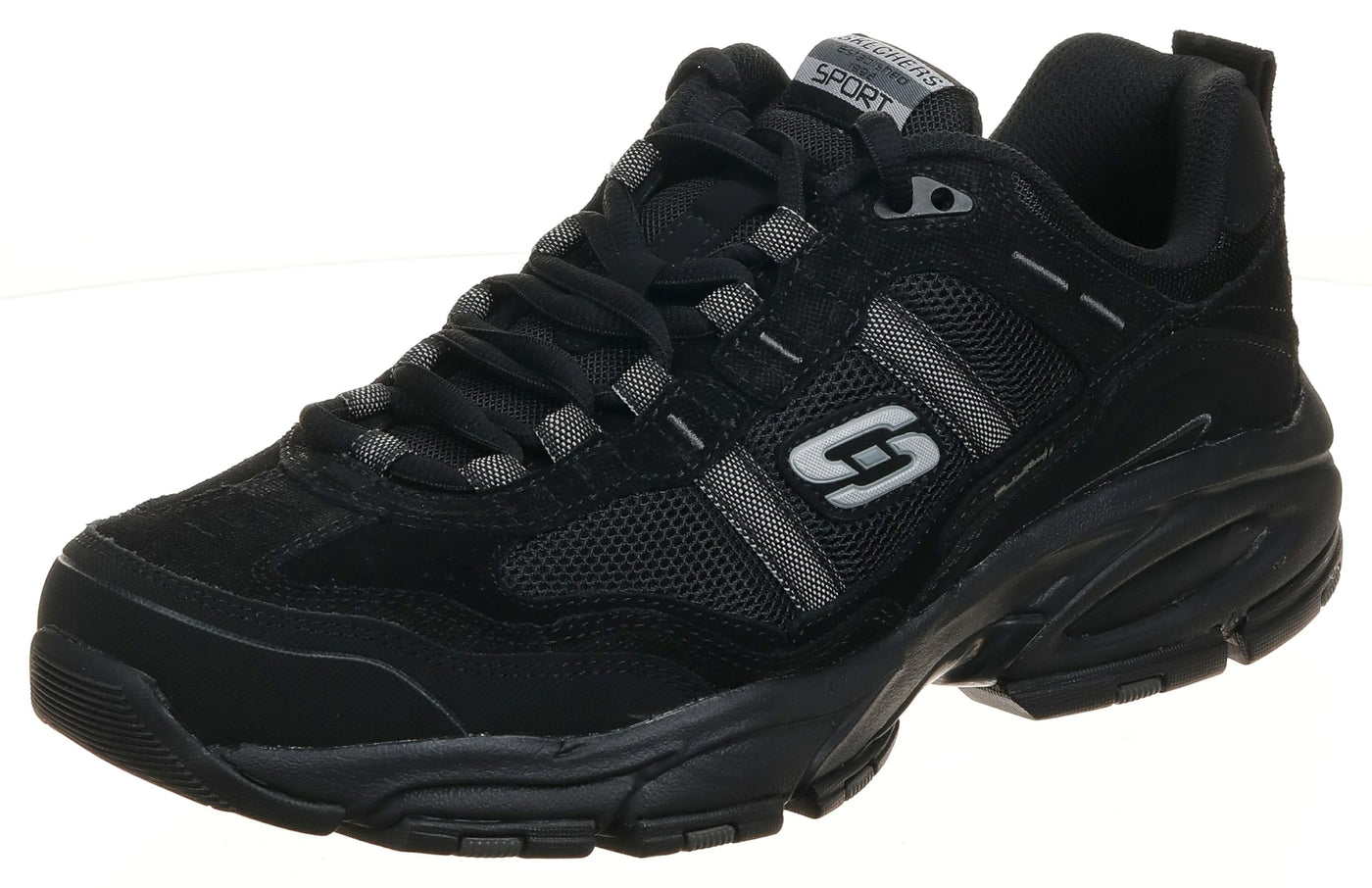 Skechers Sport Men's Vigor 2.0 Trait Memory Foam Sneaker, Black, 11 Wide US