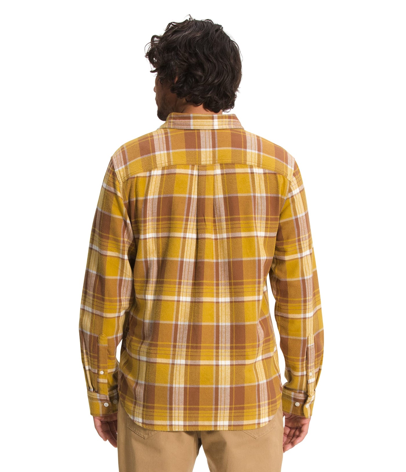 THE NORTH FACE Arroyo Flannel Shirt Arrowwood Yellow Large Half Dome Plaid XL