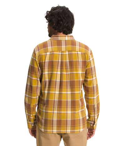 THE NORTH FACE Arroyo Flannel Shirt Arrowwood Yellow Large Half Dome Plaid XL