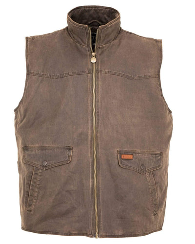 Outback Trading Men's Landsman Insulated Warming Casual Water-Resistant Canyonland Outerwear Western Vest Medium Brown