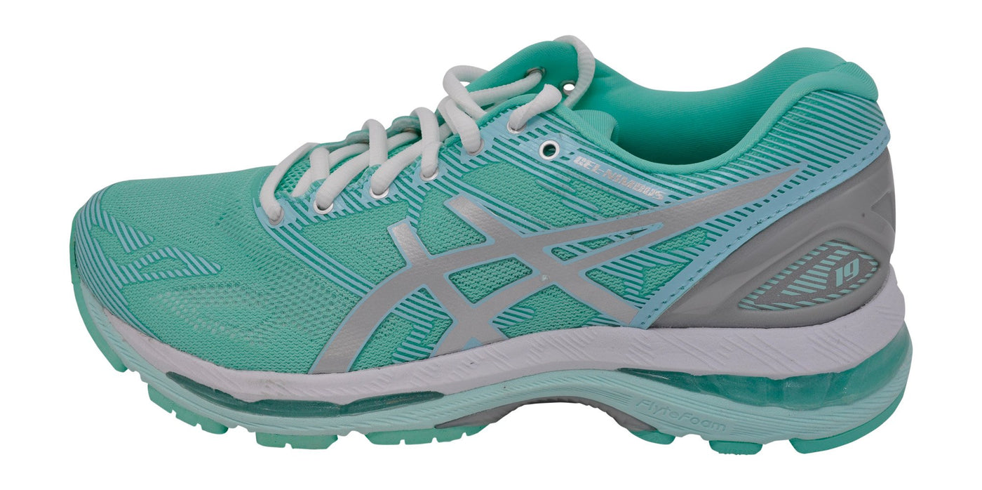 ASICS Women's Gel-Nimbus 19 Exclusive 6.5 Mint/Silver