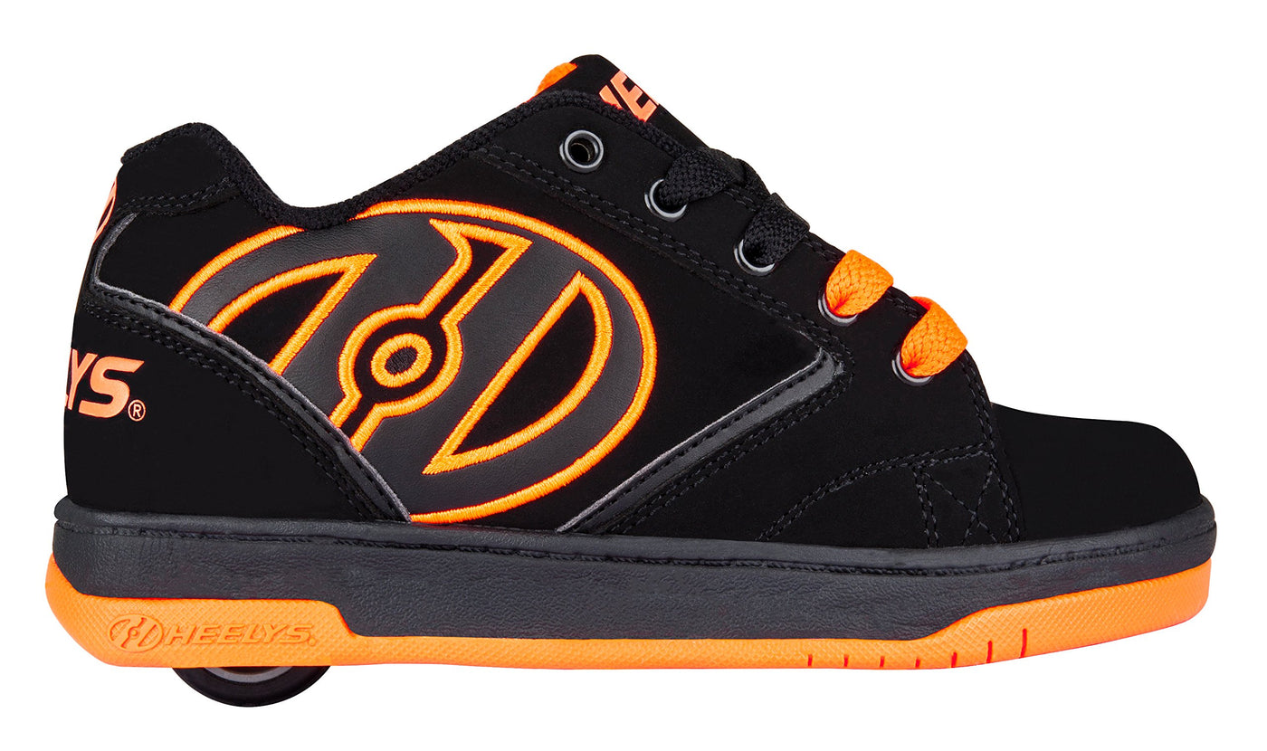 Heelys Kids Propel Skate Shoe, Black/Orange, 13 M US Little Kid