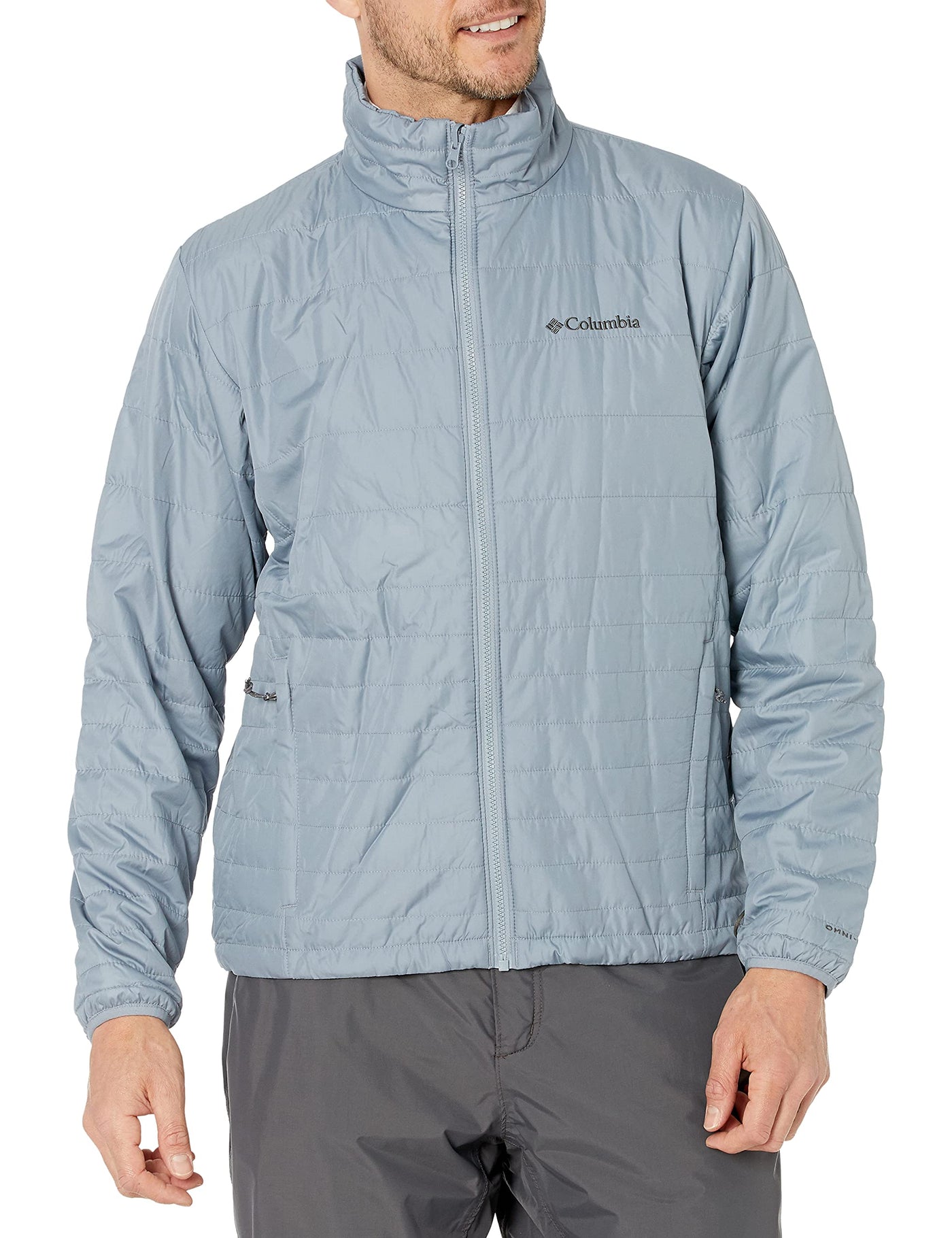 Columbia Sportswear Men's Northwest Traveler Interchange Jacket, Bright Red/Tradewinds Grey, Medium